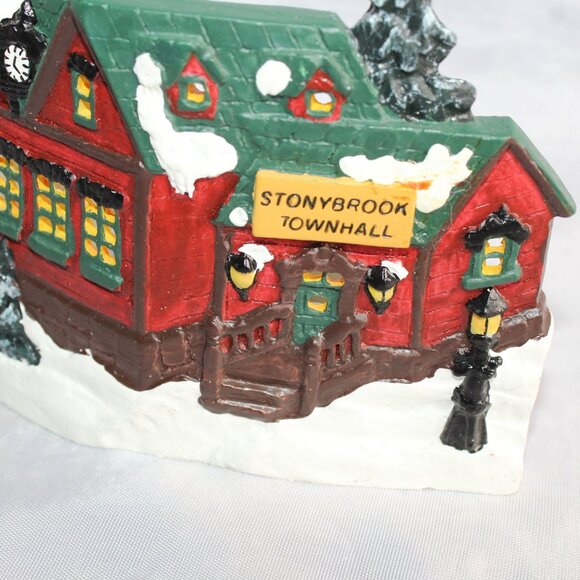 Stonybrook Townhall Scene Votive Tea Light Candle Holder - Picture 2 of 6